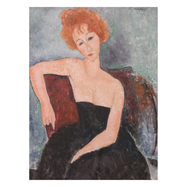 Nappe Amedeo Modigliani - Robe de soirée pour filles rou (Devant)