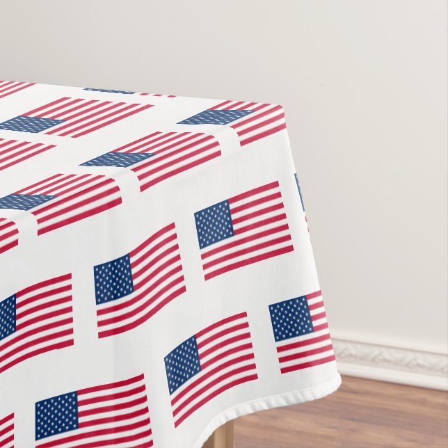 Nappe American Flag Tablecloth USA (In Situ)