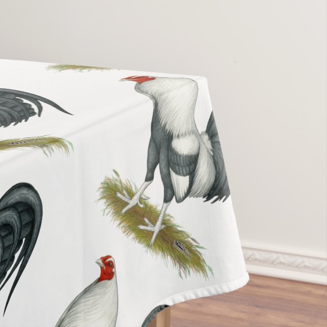 Nappe American Game Silver Blue Gamecock (In Situ)