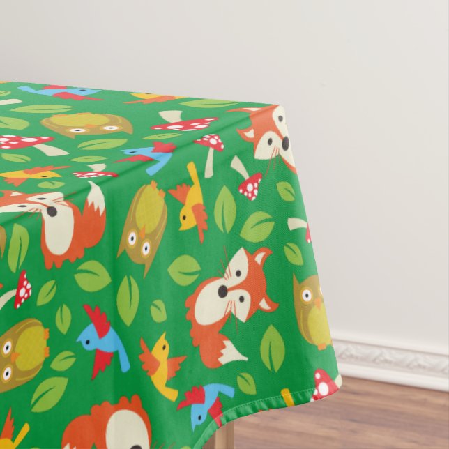 Nappe Amis de la forêt thème bois adorable 1ère fête d'a (In Situ)