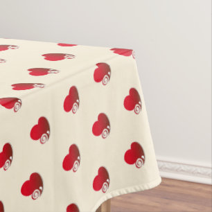 Nappe Amour Motif Coeur