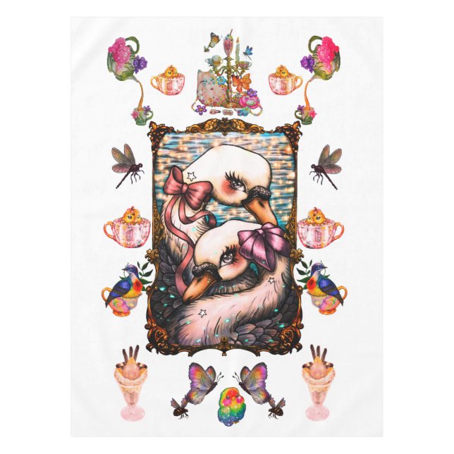 Nappe Amoureux de cygnes (Devant)