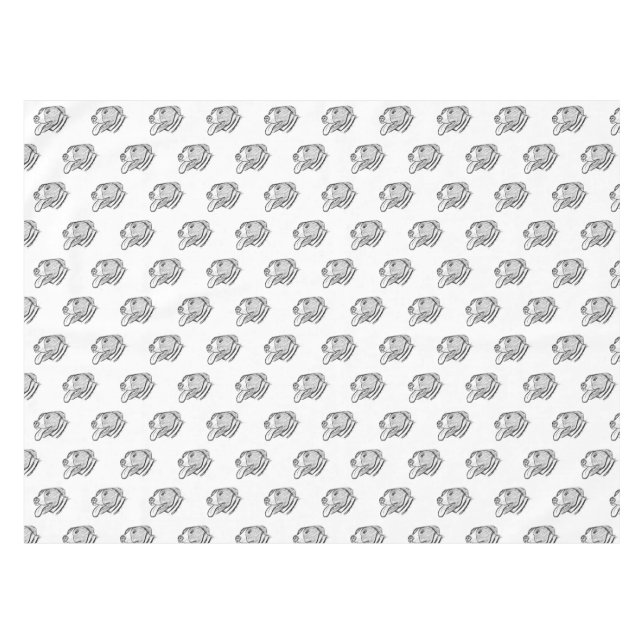 Nappe amoureux des animaux photo de chien tiré à la main (Devant (Horizontal))