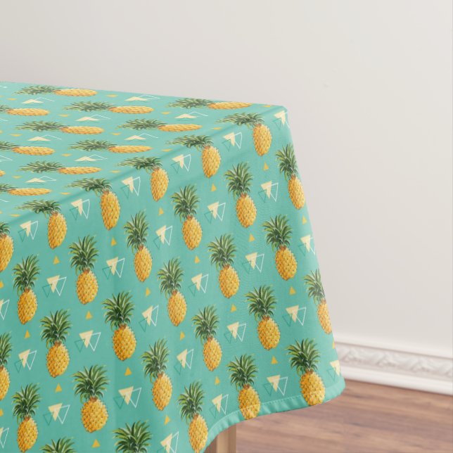 Nappe Ananas lumineux sur le motif géométrique (In Situ)