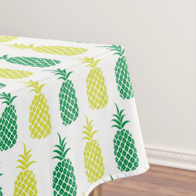 Nappe Ananas Tropical Jaune Vert Fruit Hawaïen (In Situ)