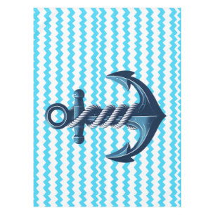 Nappe Ancrage bleu avec vagues bleues