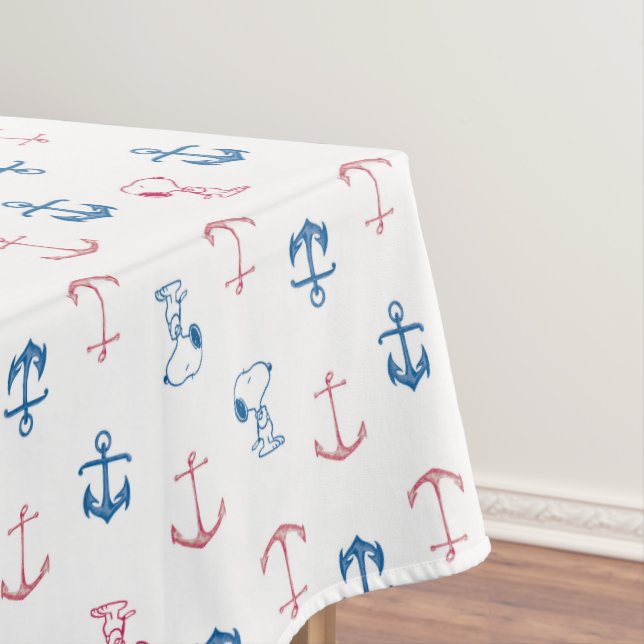 Nappe Ancre nautique Snoopy Motif (In Situ)