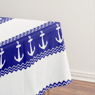 Nappe Ancres des Motifs du littoral bleu de la Marine
