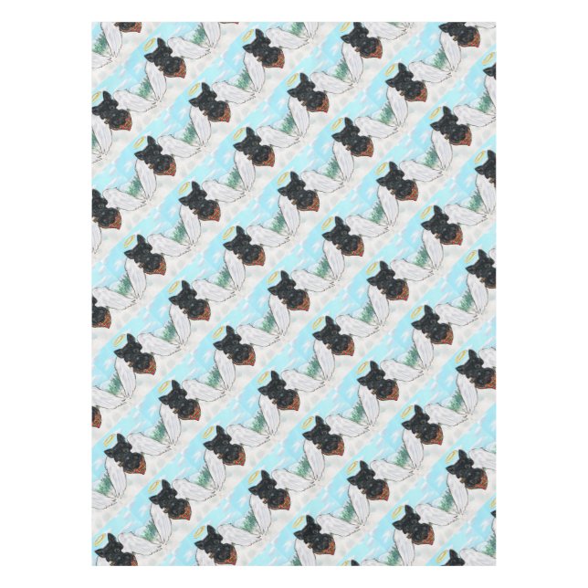 Nappe Ange Terrier Écossais Noir (Devant)