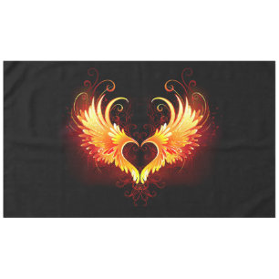 Nappe Angel Fire Heart with Wings