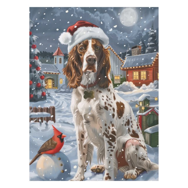 Nappe Anglais Setter Winter Wonderland Christmas Joy (Devant)