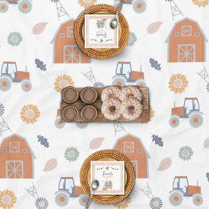 Nappe Animal de ferme Barnyard Motif Anniversaire