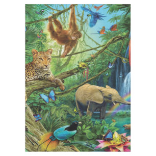 Nappe Animals living together throw pillow