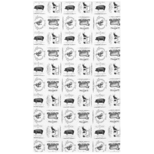 Nappe animaux de ferme français vintages modernes