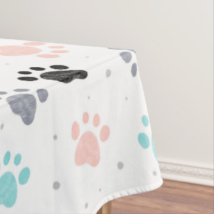 Nappe Anniversaire pour chiens, empreintes de pattes de