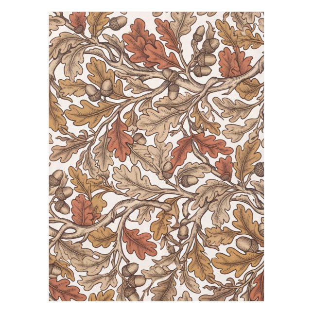 Nappe Antique Terracotta Chênes  (Devant)