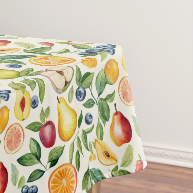 Nappe Apples Pears Blueberries Oranges Fruits (In Situ)