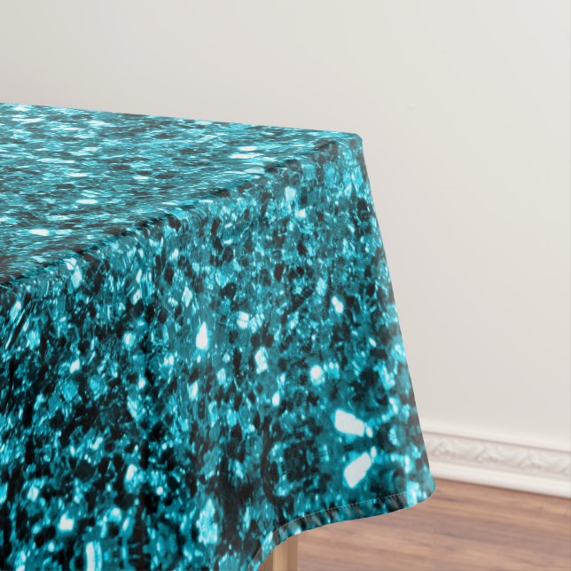 Nappe Aqua bleu brillant brille de parties scintillant (In Situ)