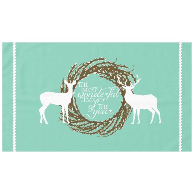 Nappe Aqua Deer Plus Merveilleux Temps Couverture De Ser (Devant (Horizontal))