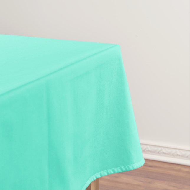 Nappe Aquamarine bleu vert Turquoise couleur solide (In Situ)
