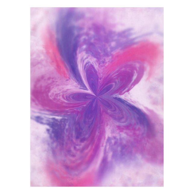 Nappe Aquarelle à fleurs d'Imaginaire Abstrait peint (Devant)