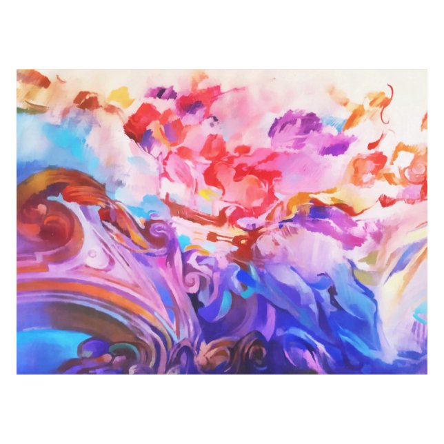 Nappe Aquarelle Abstraite couleur brosse Art (Devant (Horizontal))