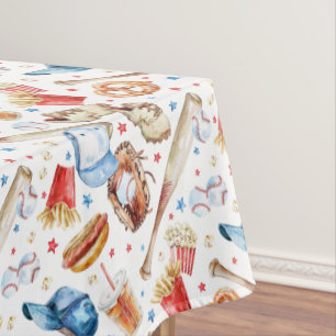 Nappe Aquarelle Batte Up Baseball Anniversaire Table de