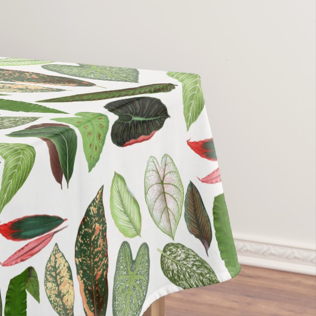 Nappe Aquarelle botanique Vintage verdure Feuilles (In Situ)