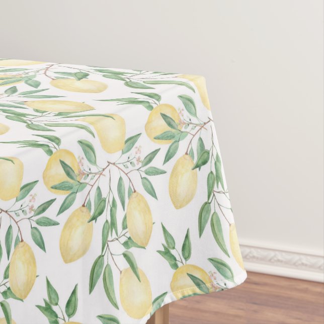 Nappe Aquarelle citrons agrumes (In Situ)