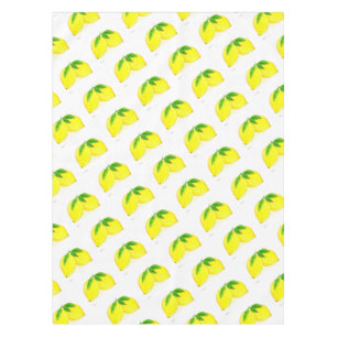Nappe Aquarelle Citrons Fruits Jaunes Citrus 