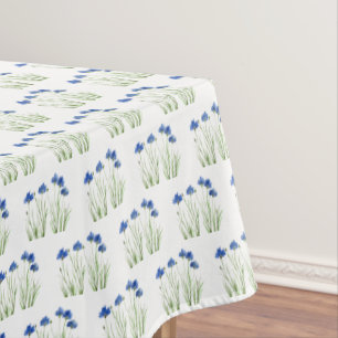 Nappe Aquarelle Cornouailles Fleur sauvage Bleu Floral
