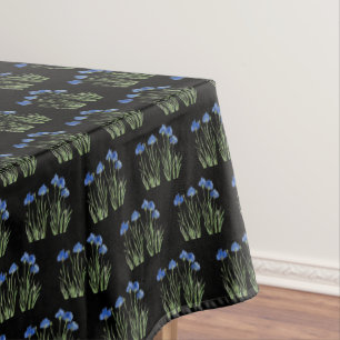 Nappe Aquarelle Cornouailles Fleur sauvage Bleu Floral