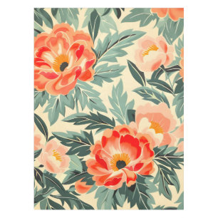 Nappe Aquarelle crémeuse en fleur de poire Vintage