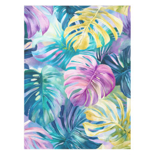 Nappe Aquarelle d'or Paradis Feuille tropical
