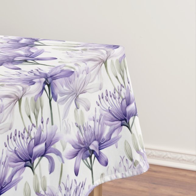 Nappe Aquarelle douce Purple Motif Floral (In Situ)