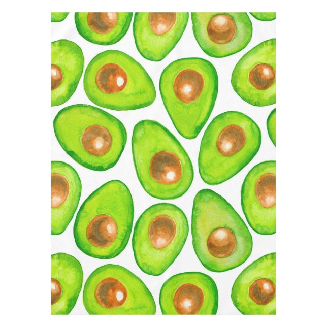 Nappe Aquarelle en tranches d'Avocado (Devant)
