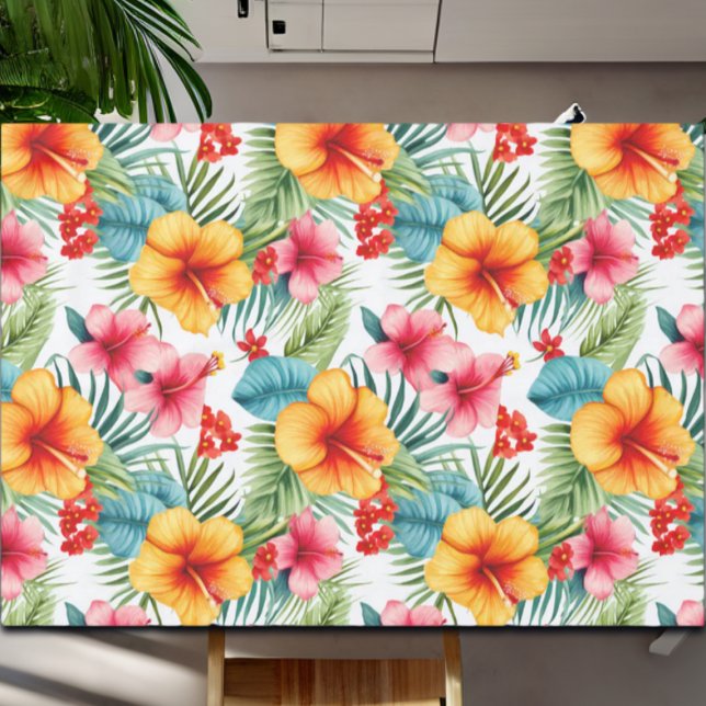 Nappe Aquarelle exotique Floral hawaïen (Créateur téléchargé)
