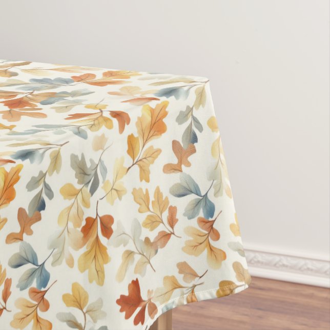 Nappe Aquarelle Feuilles Automnes - Cosy Fall Nature (In Situ)