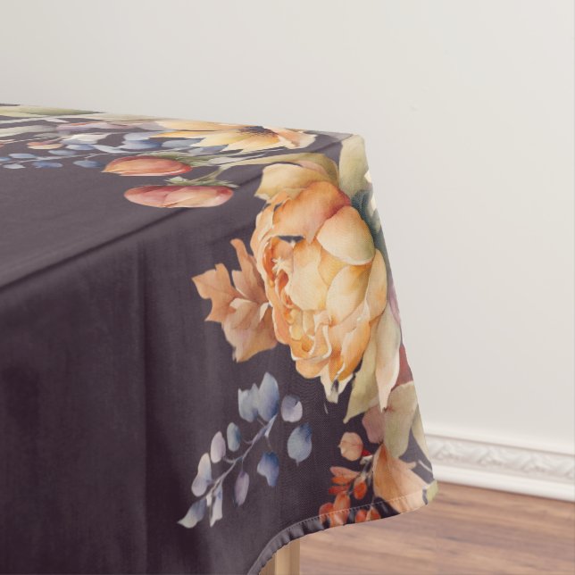 Nappe Aquarelle Fleurs de chute-violet- (In Situ)