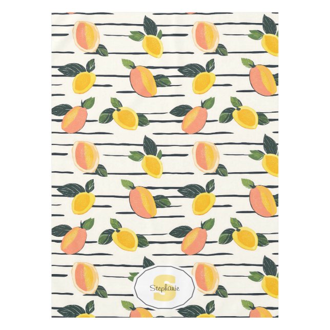 Nappe Aquarelle Mango Motif avec Feuilles verts (2) (Devant)