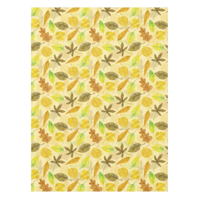 Nappe Aquarelle motif d'automne 2 (Devant)