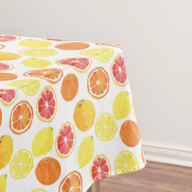 Nappe Aquarelle Motif de fruits d'agrumes (In Situ)