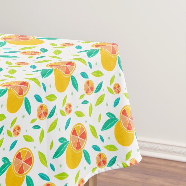 Nappe Aquarelle Motif Oranges sucrées (In Situ)