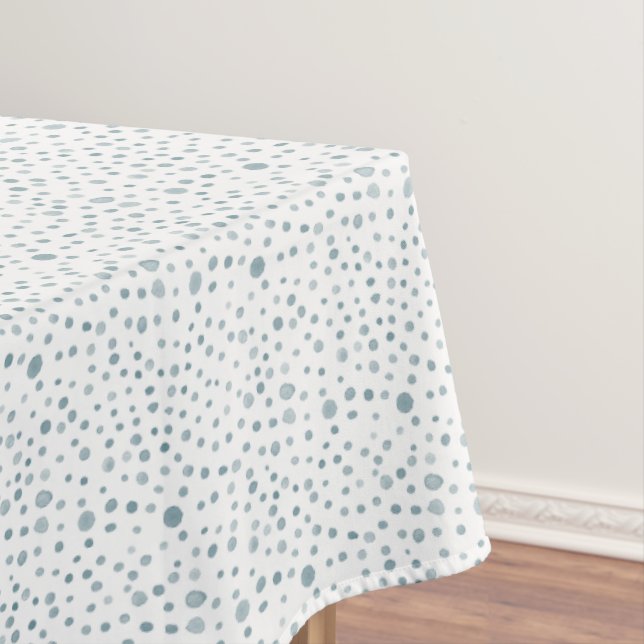 Nappe Aquarelle Peacock Confetti Points Cloison (In Situ)