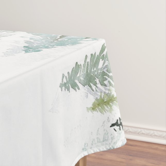 Nappe Aquarelle Pine Arbres (In Situ)