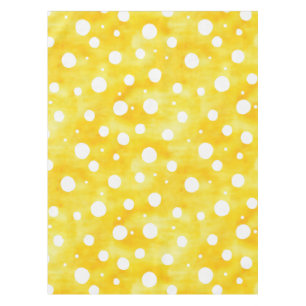 Nappe Aquarelle Polka Dot - Terre Jaune et Blanc (2)
