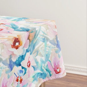 Nappe Aquarelle rose et bleu