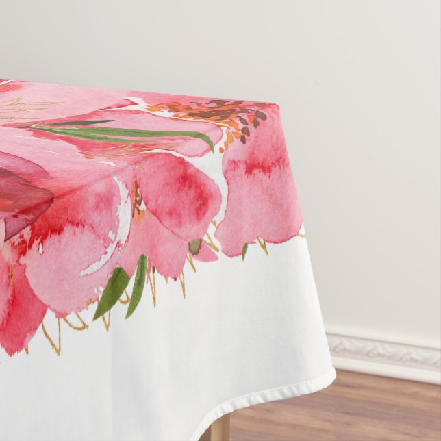 Nappe Aquarelle rose floral (In Situ)