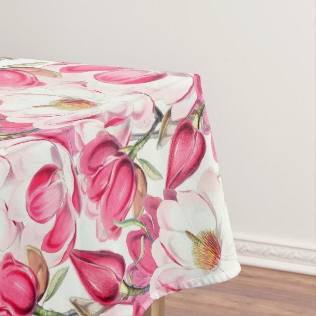 Nappe Aquarelle rose Magnolia Motif (In Situ)