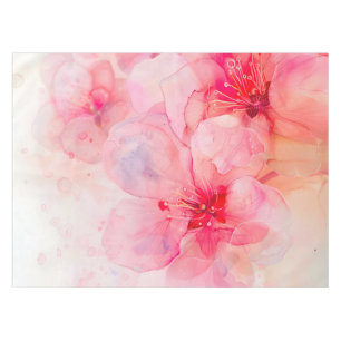 Nappe Aquarelle rose Pétale Élégance